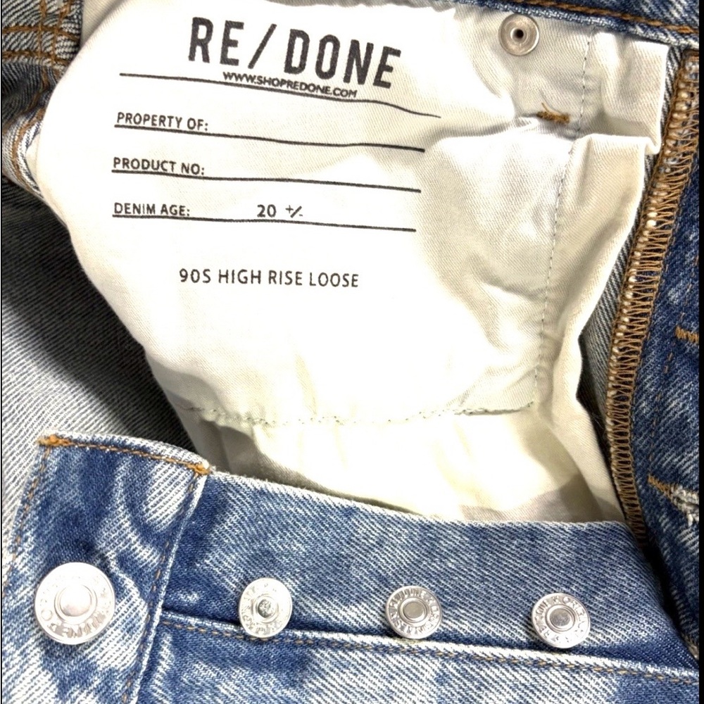 Re/Done 90s High Rise Loose Jeans in Ojai Indigo Women’s Sz 29 New with all Tags - Picture 7 of 12